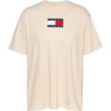 Tommy Hilfiger tjw rlx melange flag tee ext Kadın T-shirt ancient white melange XS