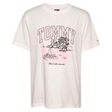Tommy Hilfiger tjw rlx tonal tropics tee Kadın Shirt Ecru XS
