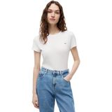 Tommy Hilfiger tjw slim c-neck tee Kadın T-Shirts ecru XS