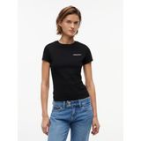 Tommy Hilfiger TJW SLIM ESS LOGO 1 SS TEE EXT T-Shirts Kadın BLACK M