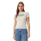 Tommy Hilfiger tjw slim essential logo tee ext Kadın Shirt Newsprint S