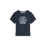 Tommy Hilfiger tjw slim sh tommy ny rib tee Kadın Shirt Dark Night Navy XS
