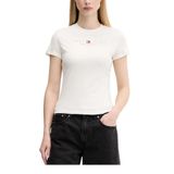 Tommy Hilfiger TJW SLIM TJ US LINEAR SS TEE Kadın T-shirt, Kırmızı, XS