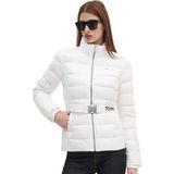 Tommy Hilfiger Tommmy Hilfiger Kadın Kemerli Down Beyaz Mont - XS