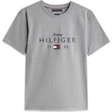 TOMMY HILFIGER TOMMY HILFIGER Erkek Marka Logolu Günlük Kullanıma Uygun Koyu Gri T-Shirt MW0MW41455 P91