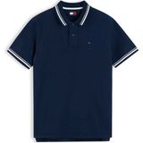 TOMMY HILFIGER TOMMY HILFIGER Erkek Marka Logolu Günlük Kullanıma Uygun Lacivert Polo Yaka T-Shirt DM0DM22700 C1G