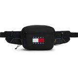 TOMMY HILFIGER TOMMY HILFIGER Erkek Marka Logolu Günlük Kullanıma Uygun Siyah Bel Çantası AM0AM13872 BDS