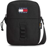 Tommy Hilfiger Tommy Hılfıger Erkek Marka Logolu Günlük Kullanıma Uygun Siyah Omuz Çantası AM0AM14222 Bds