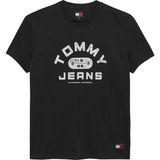 Tommy Hilfiger Tommy Hılfıger Erkek Marka Logolu Günlük Kullanıma Uygun Siyah T-Shirt DM0DM22551 Bds