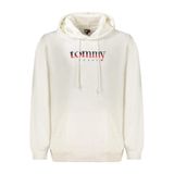 TOMMY HILFIGER TOMMY HILFIGER Erkek Marka Logolu Kapüşonlu Şık Görünüşlü Beyaz1 Sweatshirt DM0DM22113 YBL