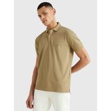 Tommy Hilfiger Tommy Hılfıger Erkek Marka Logolu Organik Pamuklu Polo Yakalı Kısa Kollu Günlük Kullanıma Uygun Şık Görünümlü Kahverengi- Polo Yaka T-Shirt MW0MW17770 Gxr
