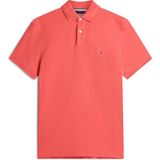 Tommy Hilfiger Tommy Hılfıger Erkek Marka Logolu Organik Pamuklu Polo Yakalı Kısa Kollu Günlük Kullanıma Uygun Şık Görünümlü Kırmızı- Polo Yaka T-Shirt MW0MW17770 Xks