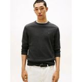 Tommy Hilfiger Tommy Hılfıger Erkek Marka Logolu Pamuklu Günlük Kullanıma Uygun Füme Kazak MW0MW28046 P92