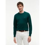 Tommy Hilfiger Tommy Hılfıger Erkek Marka Logolu Pamuklu Günlük Kullanıma Uygun Yeşil Kazak MW0MW28046 Mq8 - 2XL