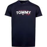 Tommy Hilfiger Tommy Hılfıger Erkek T-Shırt 09T4509-411 - Lacivert