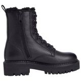 TOMMY HILFIGER TOMMY HILFIGER Kadın Marka Logo Detaylı Kalın Tabanlı Full Bağcıklı Şık Görünümlü Günlük Kullanıma Uygun Siyah Bot & Bootie EN0EN02906 BDS