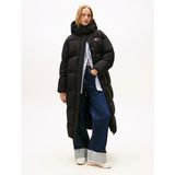 Tommy Hilfiger Tommy Hılfıger Kadın Marka Logolu Kapitone Dikişli Kapüşonlu Günlük Kullanıma Uygun Siyah Mont DW0DW21977 Bds - XS