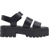 TOMMY HILFIGER TOMMY HILFIGER Kadın Marka Logolu Şık Görünümlü Rahat Tabanlı Günlük Kullanıma Uygun Siyah Sandalet EN0EN02944 BDS
