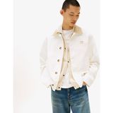 Tommy Hilfiger Tommy Jeans Cotton Chore Erkek Beyaz Ceket - YBH-Beyaz