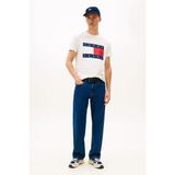 Tommy Hilfiger Tommy Jeans Erkek Tişört DM0DM22645 - Beyaz - 2XL