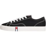 Tommy Hilfiger TOMMY JEANS FLAG CANVAS SNEAKERS Kadın Spor Ayakkabı Black 38