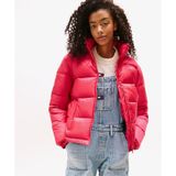 Tommy Hilfiger Tommy Jeans Hood Essentials Kadın Pembe Puffer Mont