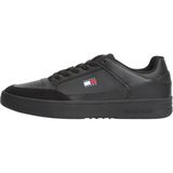 Tommy Hilfiger TOMMY JEANS PINPERF LTH BASKET Erkek Spor Ayakkabı Black 45
