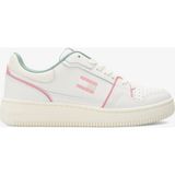 Tommy Hilfiger Tommy Jeans Retro Basket Kadın Beyaz/pembe/yeşil Spor Ayakkabı - 0LA-Siyah