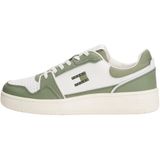Tommy Hilfiger Tommy Jeans Retro Basket Spor Ayakkabı, 40, TJM RETRO BASKET, Yeşil, Erkek
