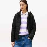 Tommy Hilfiger Tommy Jeans Slim Padded Kadın Siyah Puffer Mont - BDS-Siyah - XS