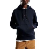 Tommy Hilfiger Tommy logolu kapüşonlu erkek kapüşonlu sweatshirt, Desert Sky., L