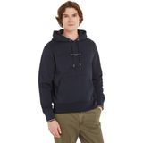 Tommy Hilfiger Tommy logolu kapüşonlu erkek kapüşonlu sweatshirt, Desert Sky., M