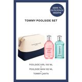 Tommy Hilfiger Tommy Poolside EDT 100 ml Erkek Parfüm + Tommy Girl Poolside EDT 100 ml Kadın Parfüm + Çanta
