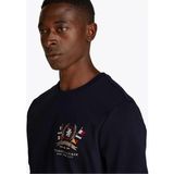 Tommy Hilfiger Tomyy Hilfiger Crest Erkek T-Shirt MW0MW39970 - Lacivert