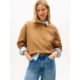 Tommy Hilfiger Tonal Flag Mdrn Terry Swtshrt Kadın Kahverengi Sweatshirt - Ww0ww45754