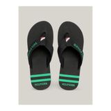 Tommy Hilfiger Toomy Hilfiger Siyah Erkek Plaj Terlik SPORTY HILFIGER BEACH SANDAL XM0XM04572 BDS