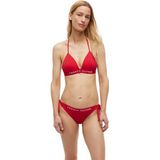 Tommy Hilfiger triangle fixed foam Kadın Bikini Üstü primary red XL