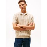 Tommy Hilfiger Triko Polo Yaka Kazak, M, MW0MW41949, RBT Sandalwood, Erkek