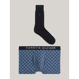 Tommy Hilfiger trunk & sock set Erkek Ayakkabı micro foulard/des sky XL