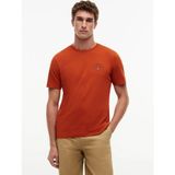 Tommy Hilfiger Turuncu Erkek Bisiklet Yaka Regular Fit T-Shirt MW0MW43224S0F_SCRIPT Stack Regular - XL - Kırmızı