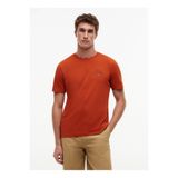 Tommy Hilfiger Turuncu Erkek Bisiklet Yaka Regular Fit T-Shirt MW0MW43224S0F_SCRIPT STACK REGULAR
