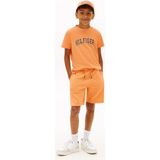 Tommy Hilfiger Turuncu Erkek Çocuk Baskılı T-Shirt KB0KB10420SEV - 12 Yaş