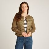 Tommy Hilfiger Ul Down Knit Mix Jkt Kadın Kahverengi Ceket - GWA-Kahverengi
