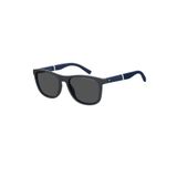 Tommy Hilfiger Unisex Lacivert-füme Organik (UV) Cam Kemik Kapalı Çerçeve Dikdörtgen Güneş Gözlüğü Th2042/s Fllır