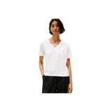 Tommy Hilfiger V Yaka Kısa Kollu T-Shirt, S, WW0WW43901, Siyah, Kadın