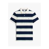 Tommy Hilfiger Varıed Roadmap Strıpe Reg Polo Erkek Mavi T-Shirt - MW0MW44325