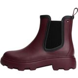 Tommy Hilfiger Warm Lined Chelsea Yağmur Botu - Bordo, 39, FW0FW08974, Rosewood Brown, Kadın