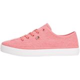 Tommy Hilfiger WASHED CANVAS VULC SNEAKER Sneaker, 37, FW0FW08894, Pembe, Kadın