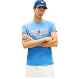 Tommy Hilfiger Waving Flag Regular Fit T-shirt, M, DM0DM22520, Alacakaranlık Mavisi, Erkek
