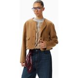 Tommy Hilfiger Wool Blend Lady Kadın Kahverengi Ceket - GWJ-Kahverengi - 34